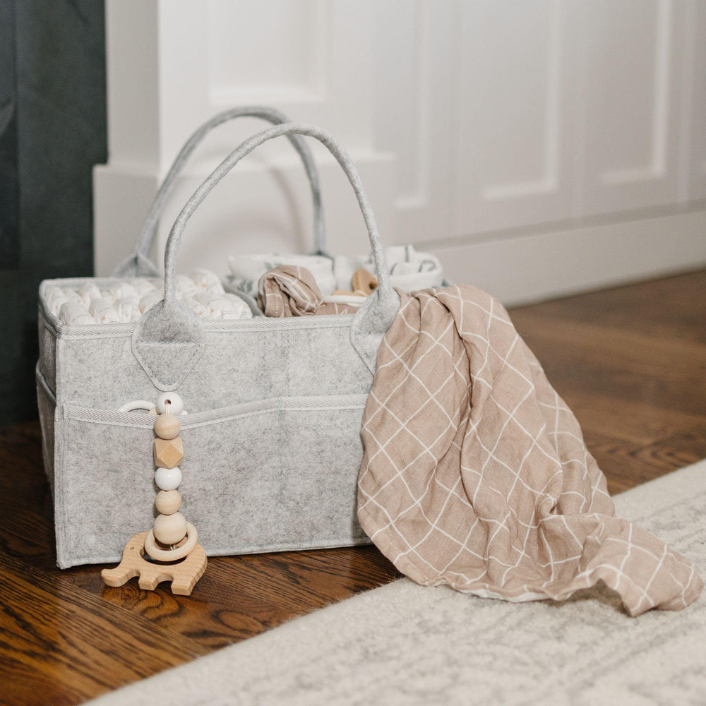 PUTSKA diaper caddy as a baby shower gift registry favorite.