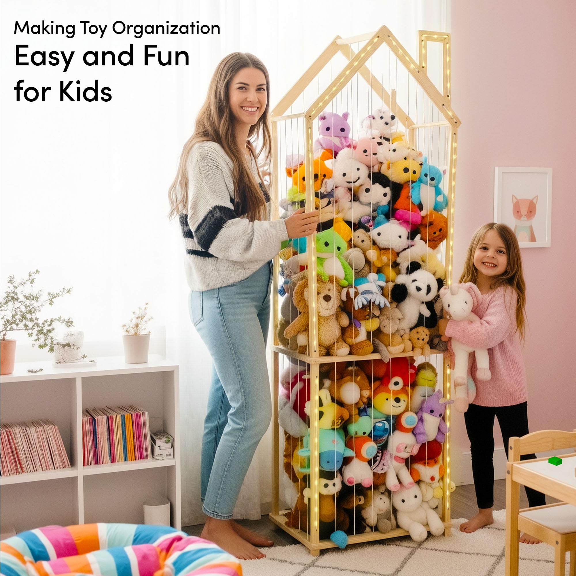 PUTSKA dimensions 67.5h 17.7l 23.6w tall plush storage