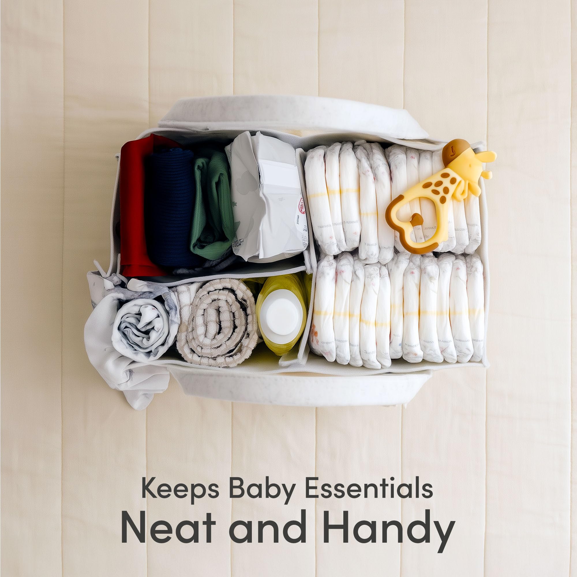PUTSKA gift-ready diaper caddy ideal for baby showers and registries