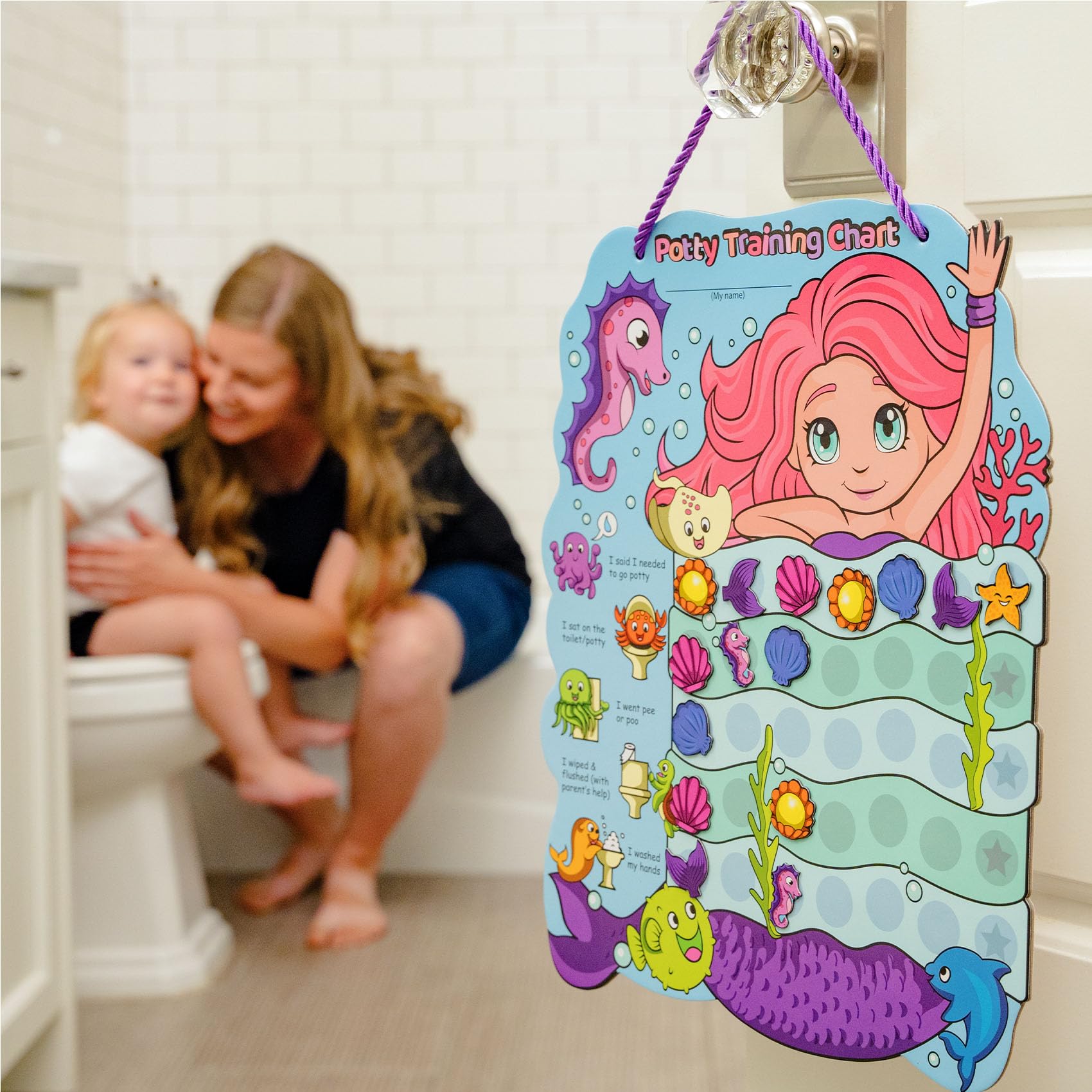 PUTSKA gift-ready potty training chart for parents and toddlers