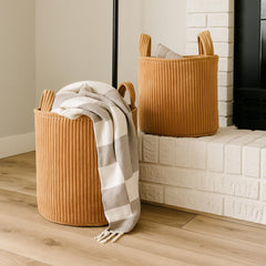 PUTSKA laundry basket sized 15x16 for baby clothes and NICU essentials