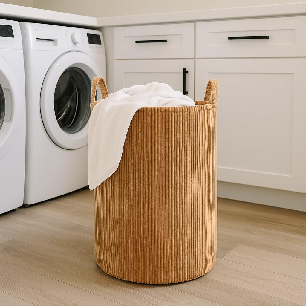 PUTSKA laundry basket front view showing spacious, organized storage.