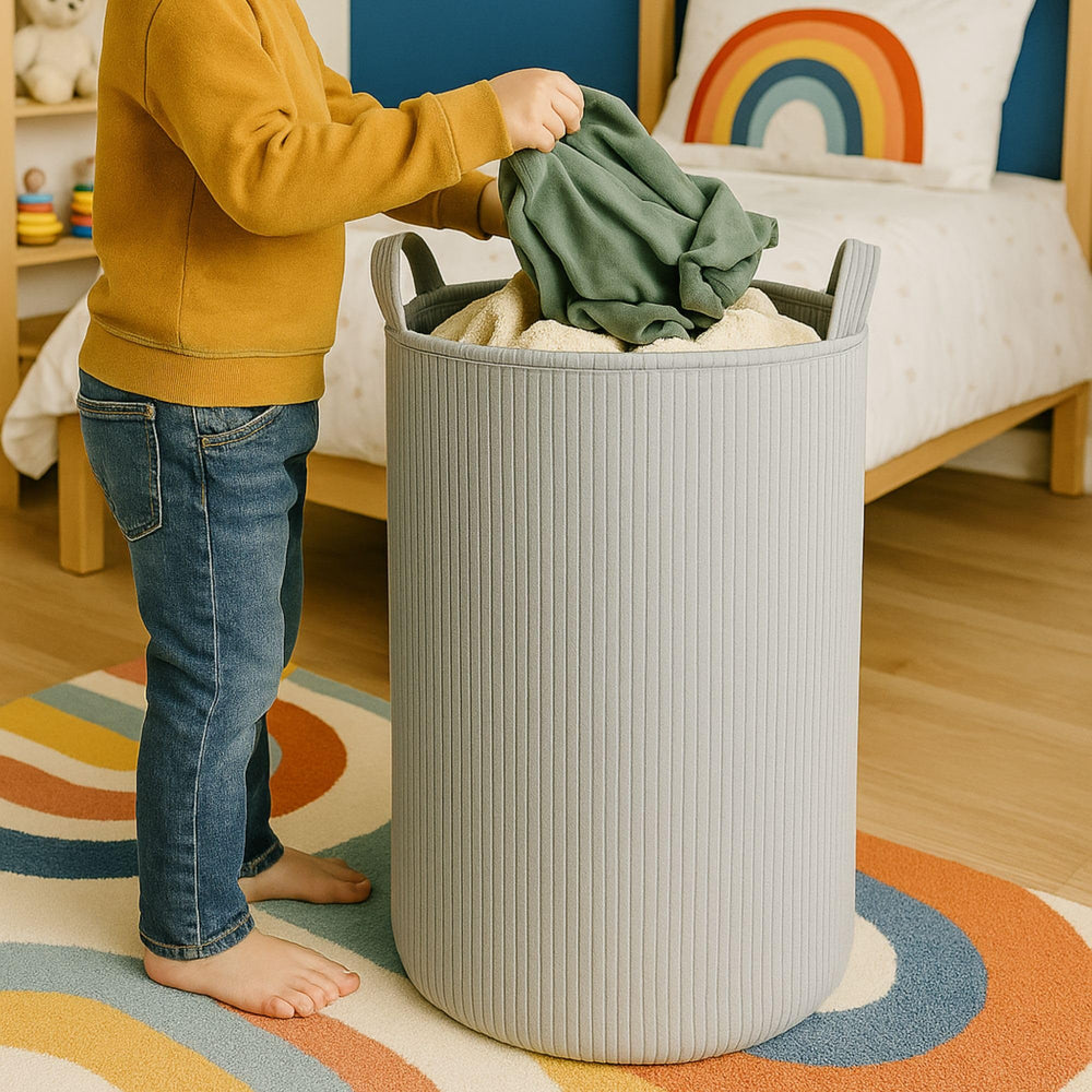 PUTSKA laundry basket large 22x16 inches for full laundry loads.