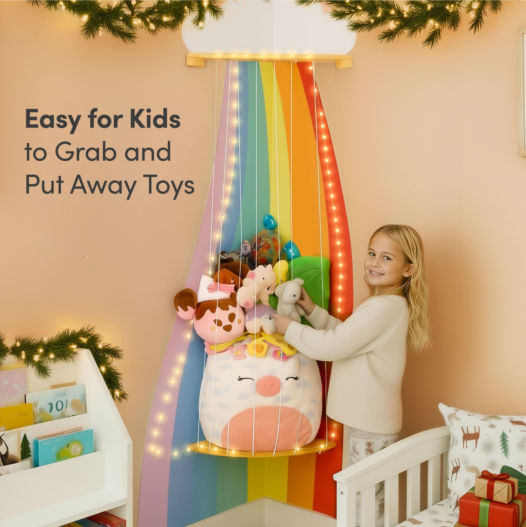 PUTSKA plush collection display enhances nursery aesthetics