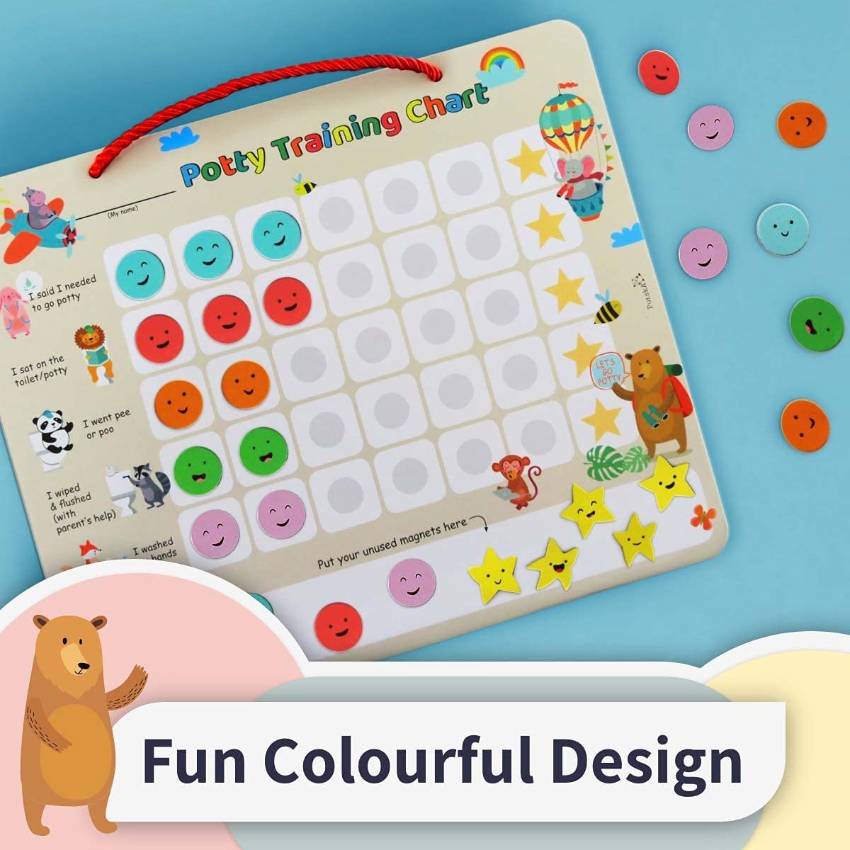 PUTSKA gift-ready potty chart set for toddlers.