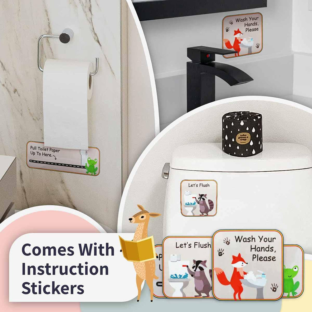 PUTSKA hand washing prompt on chart supports hygiene routines.