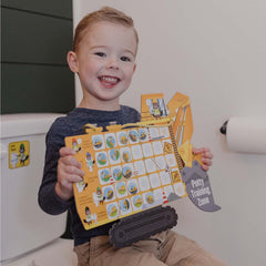 PUTSKA Potty Training Chart stickers close-up shows 35 reusable rewards.
