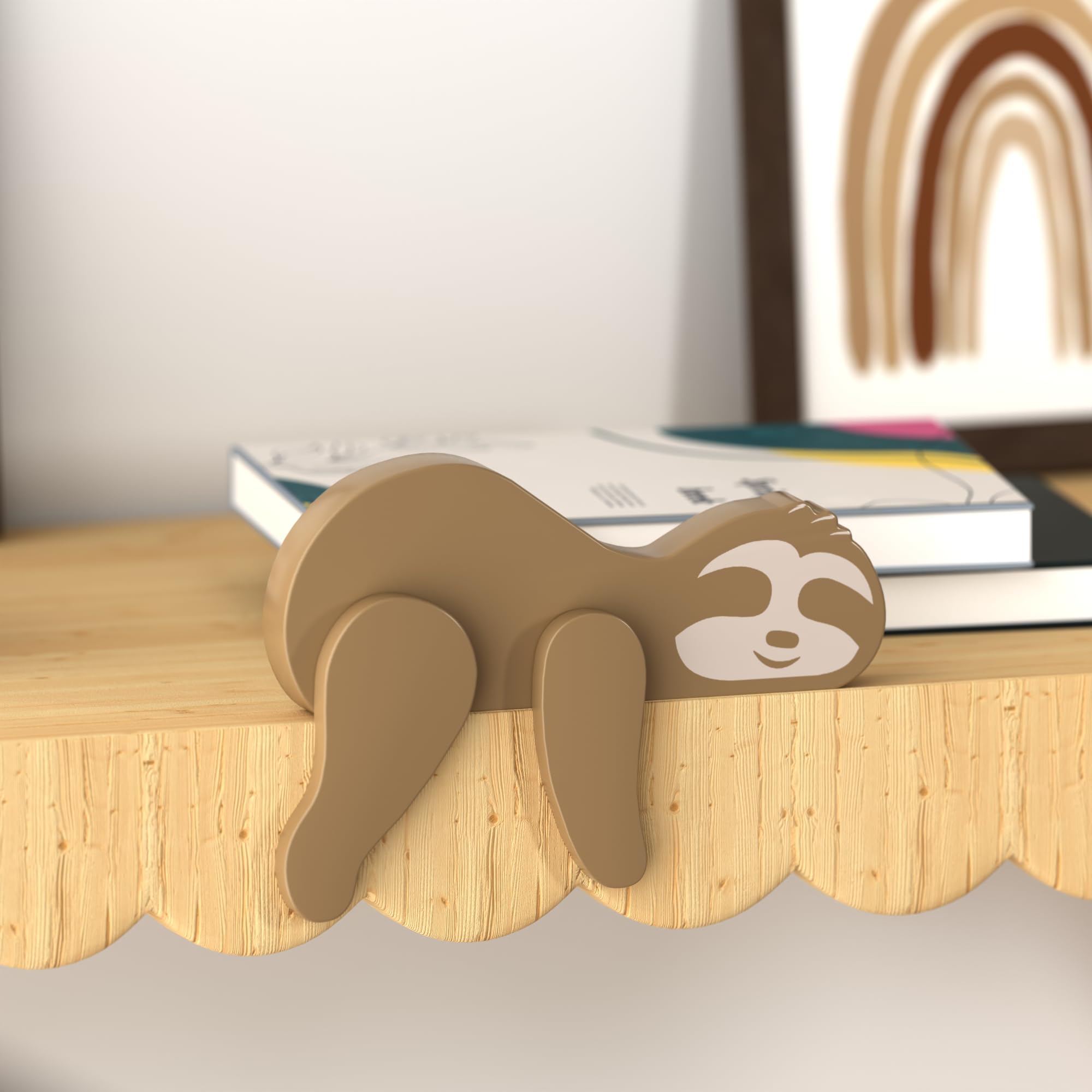 PUTSKA rustic woodland sloth ornament for nursery or cabin decor.
