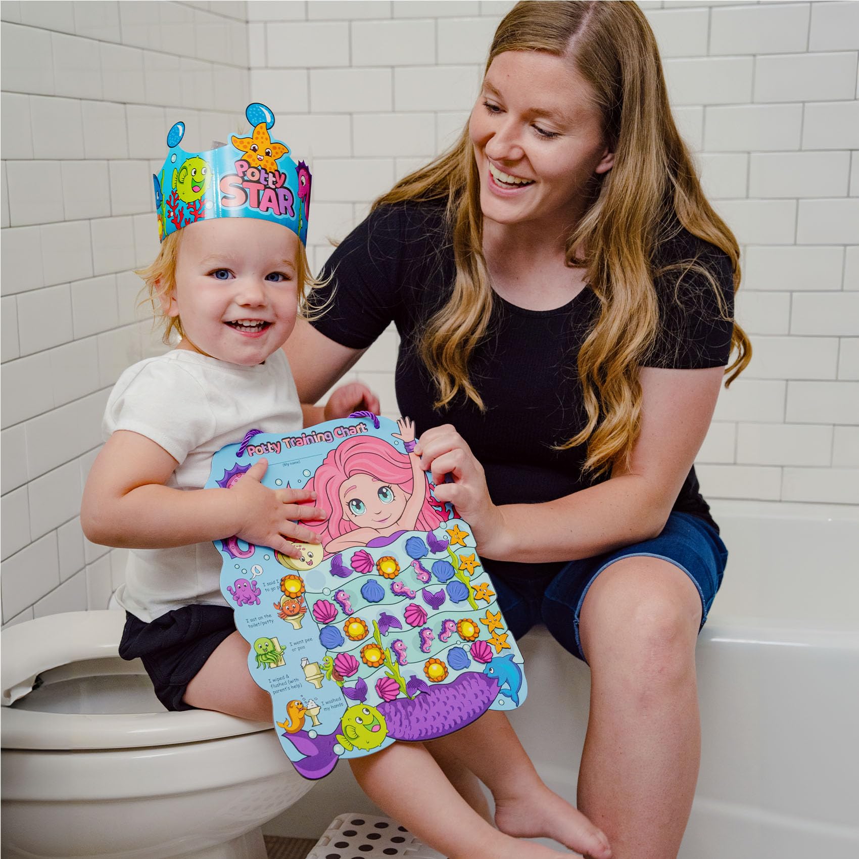 PUTSKA portable chart shown for on-the-go potty training