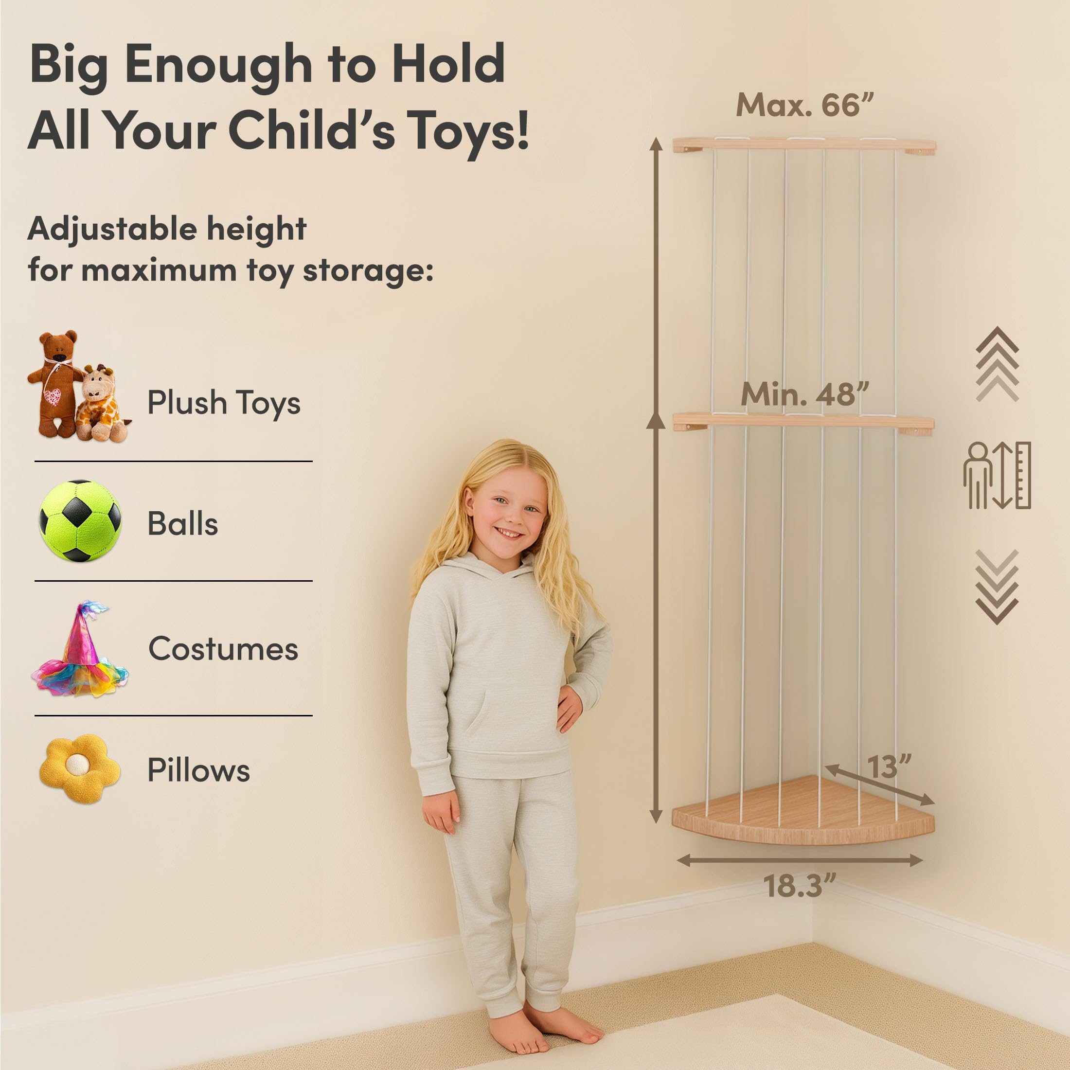 PUTSKA vertical nursery storage highlights space-saving wall design