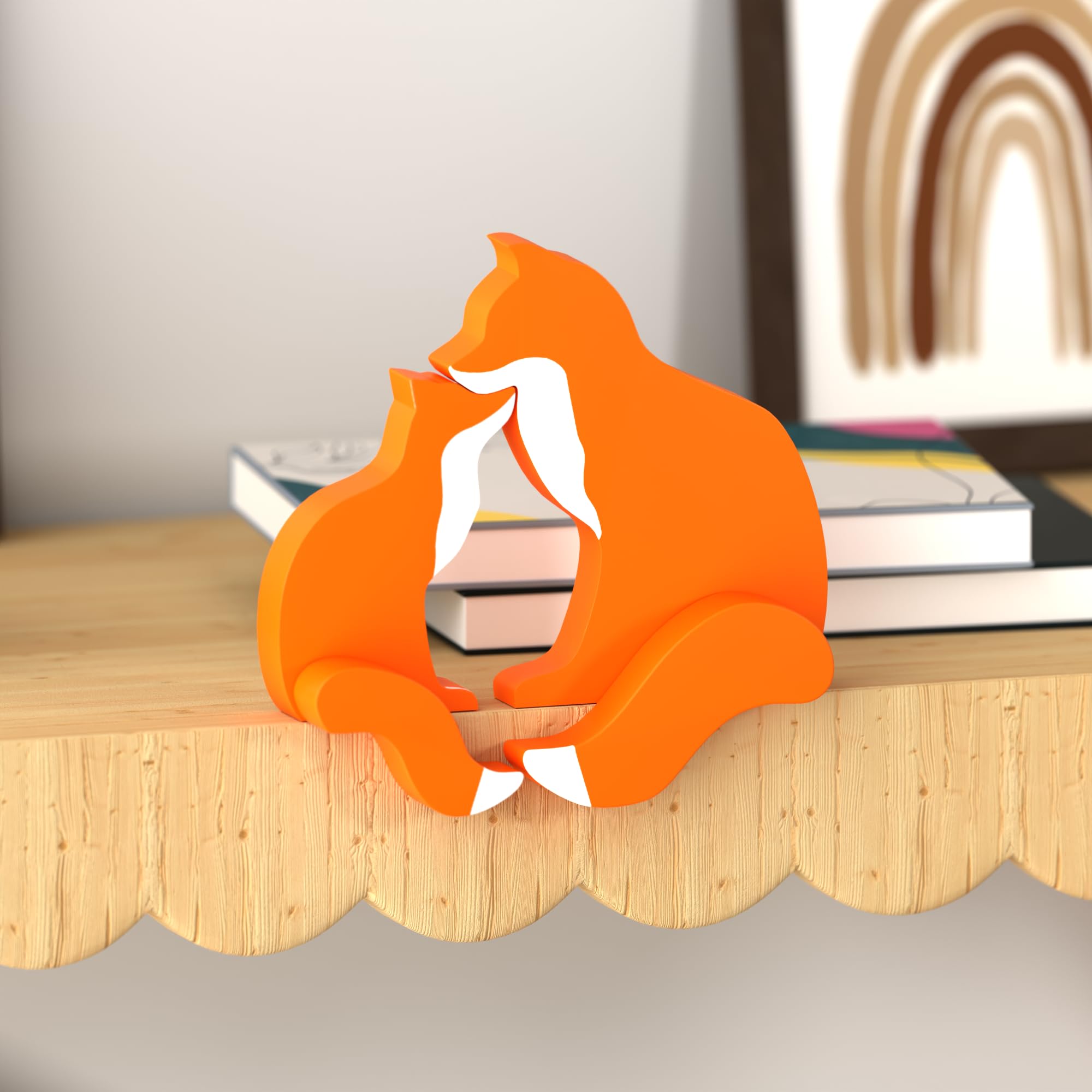 Putska Woodland Fox decor complements cabin-style home decor beautifully