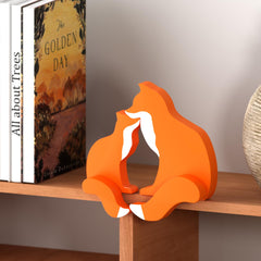 Putska Woodland Fox tabletop display fits on shelves or dressers for woodland ambiance