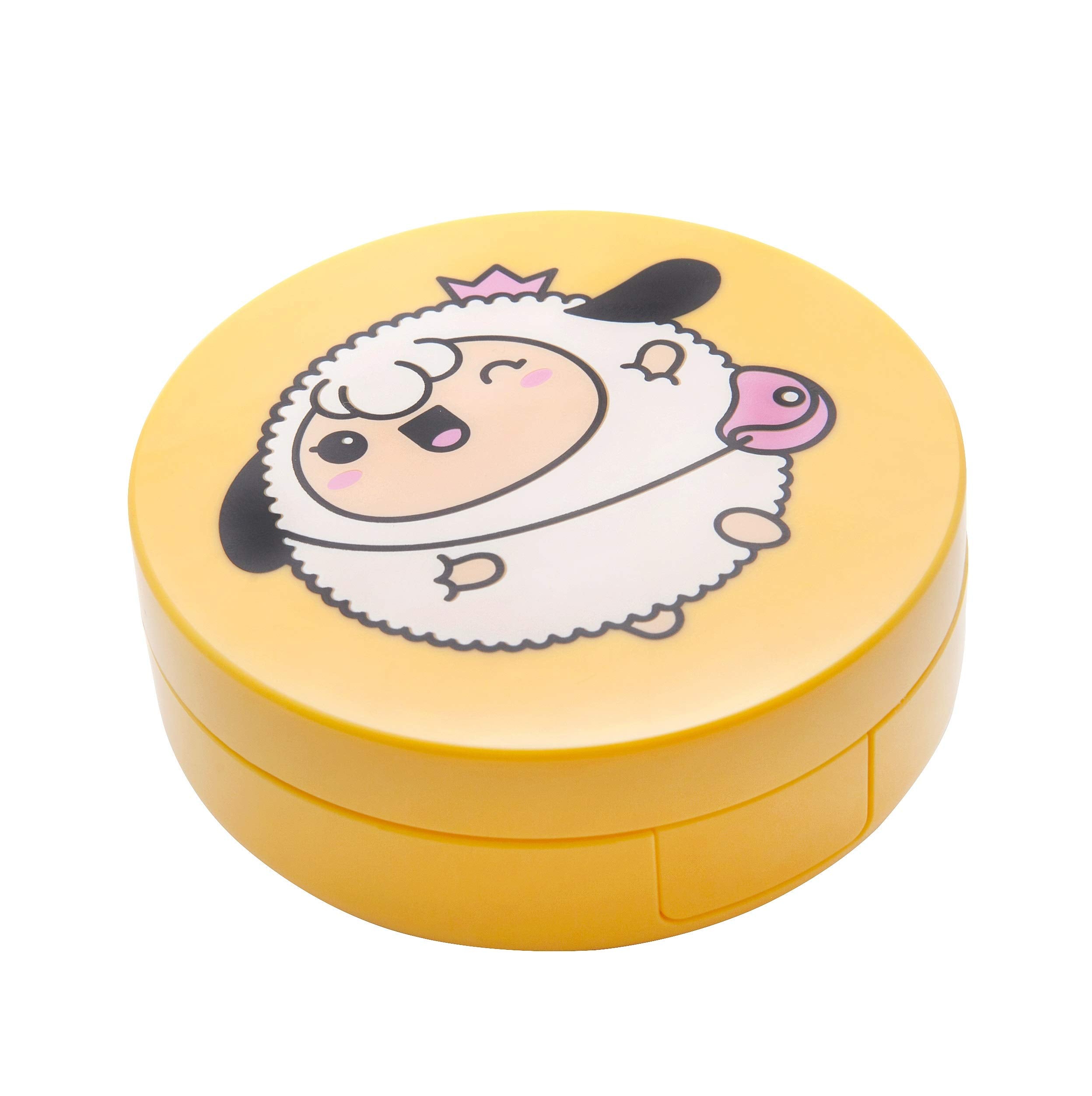 Child using Puttisu Sun Cushion on the arm outdoors.