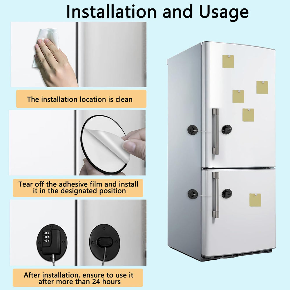 PUWANY child-proof latch on cabinet highlighting reinforced mechanism for safety.