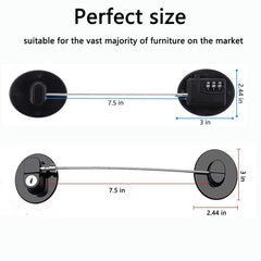 PUWANY digital code lock on cabinet with 3-digit code for fast access.