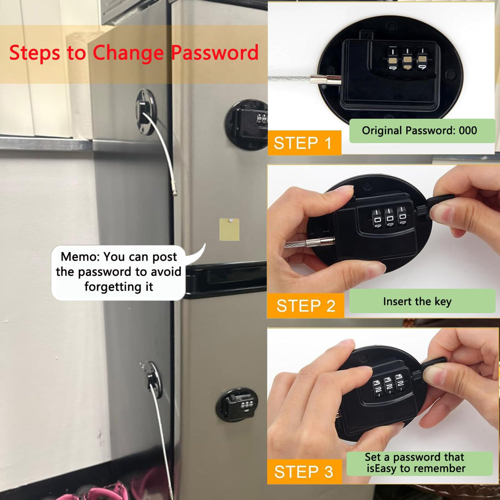 PUWANY keys and code setup for dual protection and convenience.