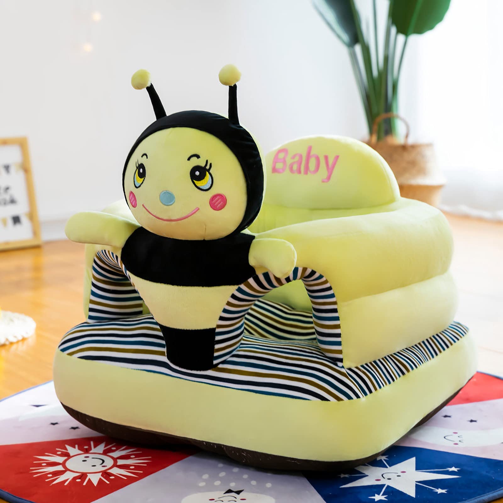 PUXU Honeybee back-support design helps steady little posture