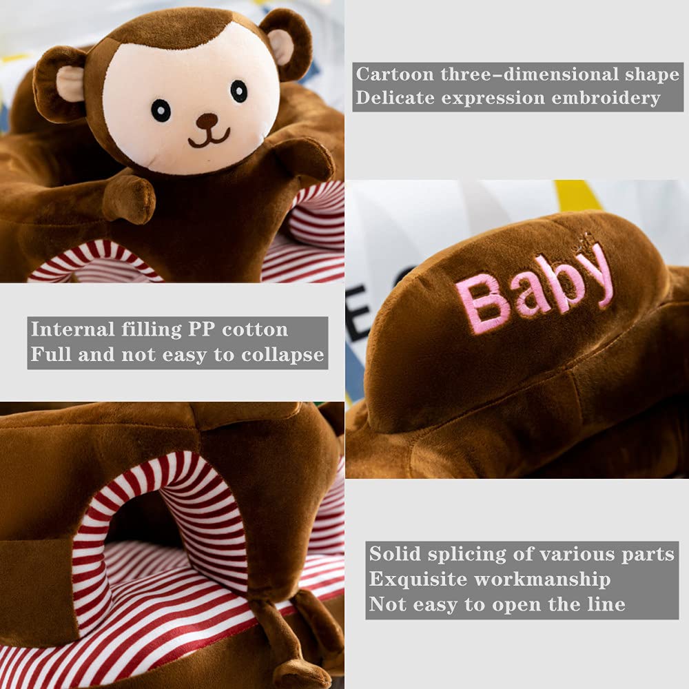 PUXU Honeybee plush seat with removable cover for cleaning