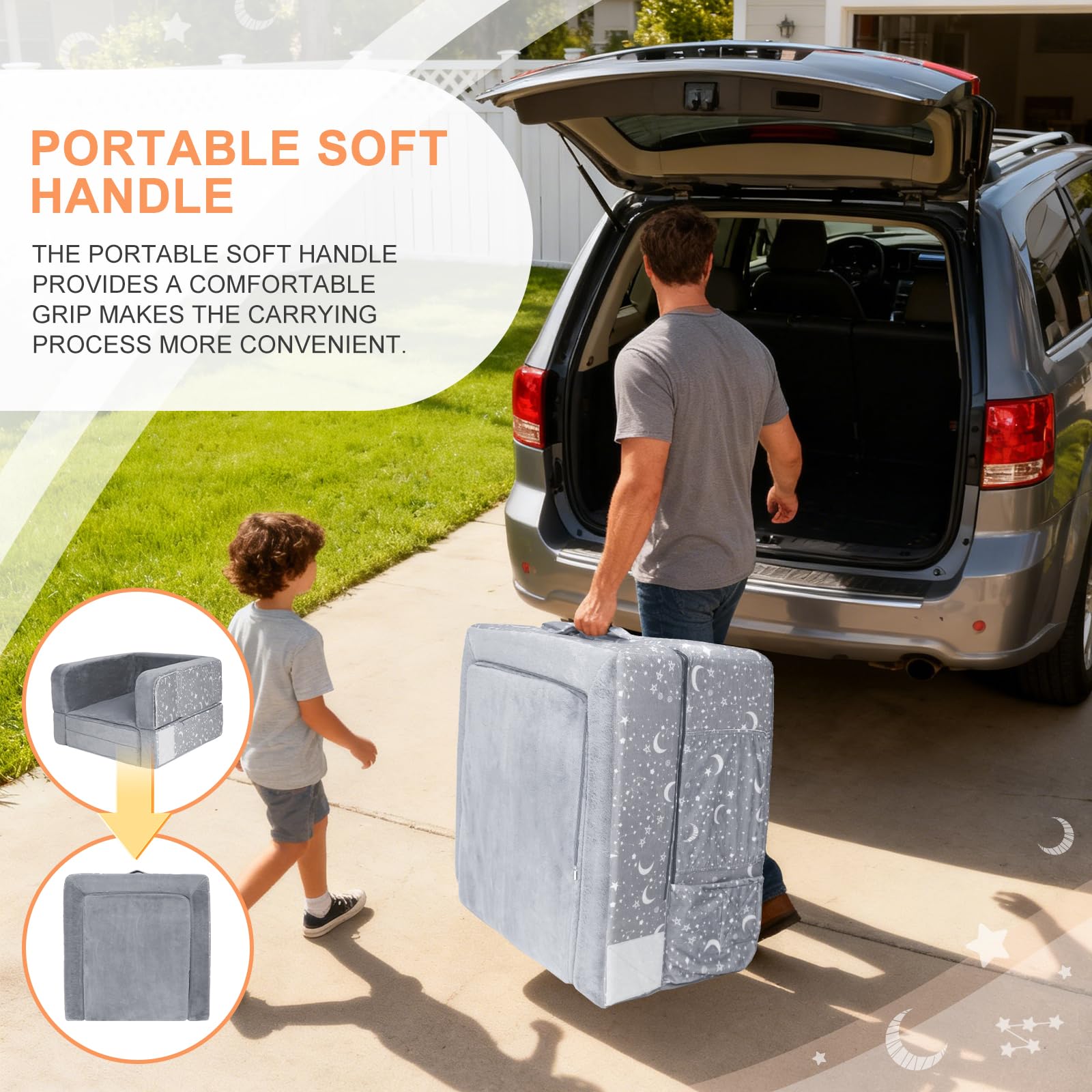 PuzzVerse removable, machine-washable cover for quick cleaning
