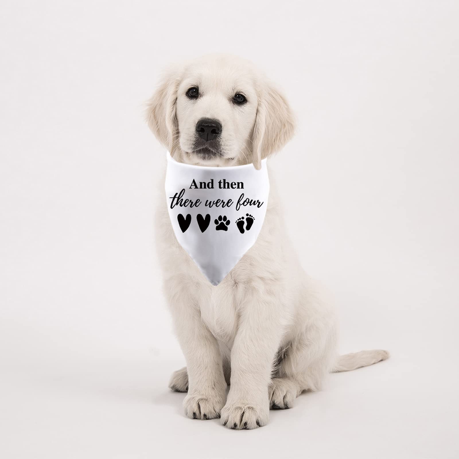 PWHAOO white bandana ideal for photos, announcements, and gift moments.