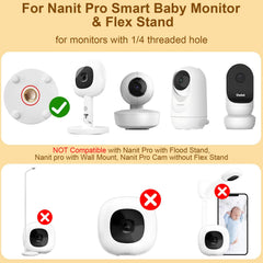 Pyfhy Nanit Pro compatible clip clamp for secure, tool-free setup.