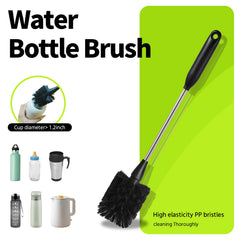 PZLife 15-inch long-handle bottle brush cleans deep inside bottles.