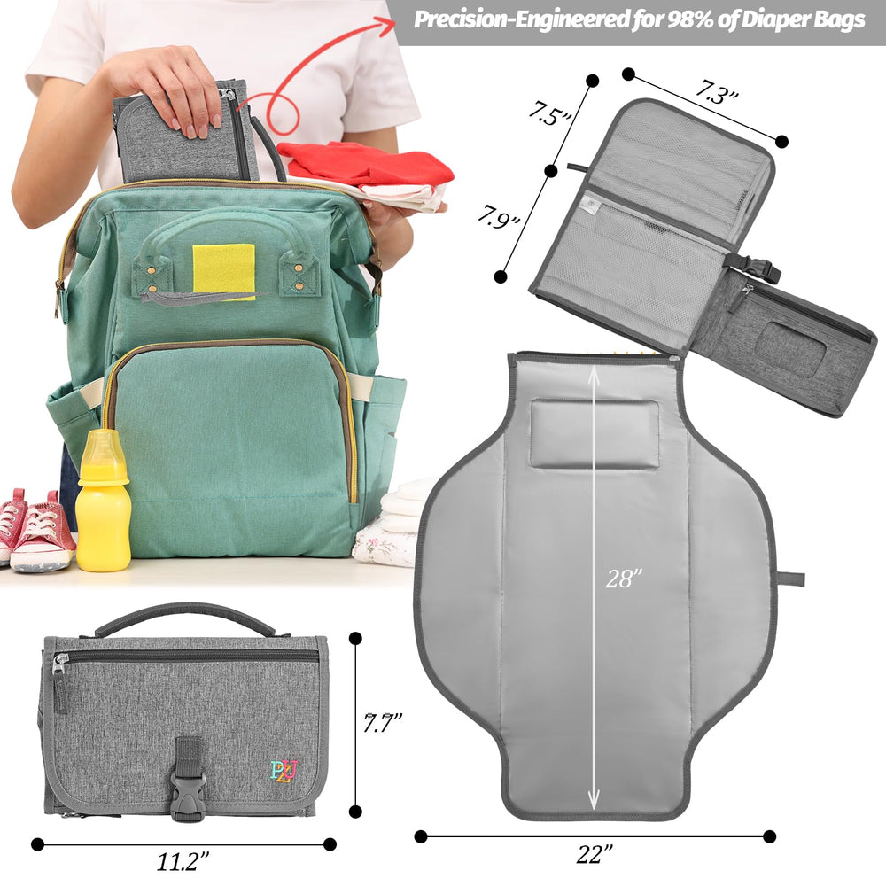 PZU folding changing mat compact for diaper bag use