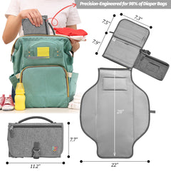 PZU folding changing mat compact for diaper bag use