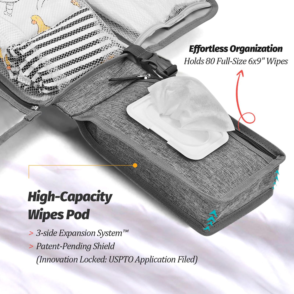 PZU wipes pod with 3-side expansion for fast access