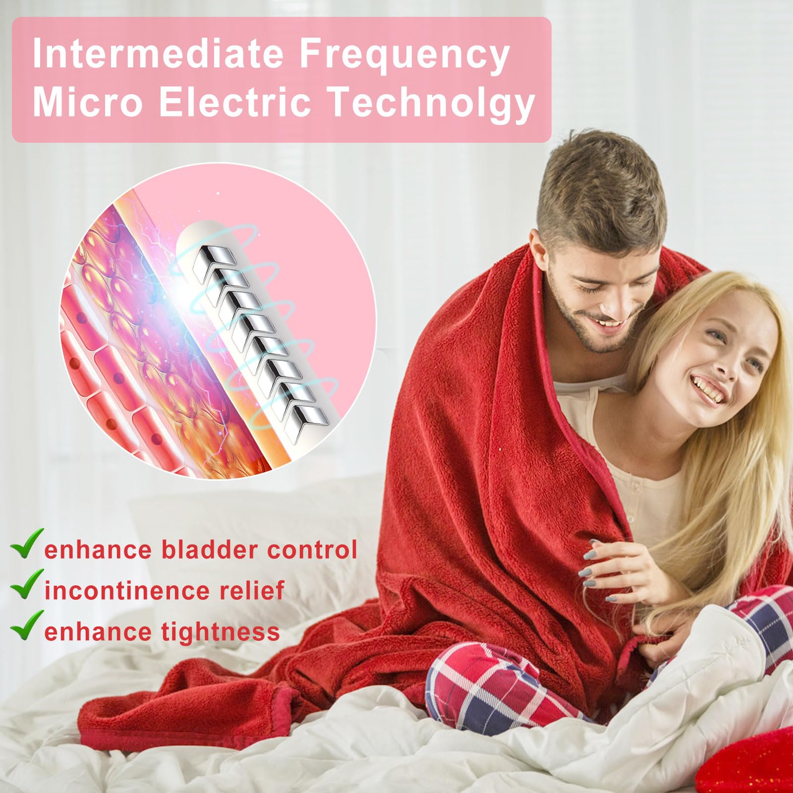 LT2061 electrode pads placed for targeted stimulation.