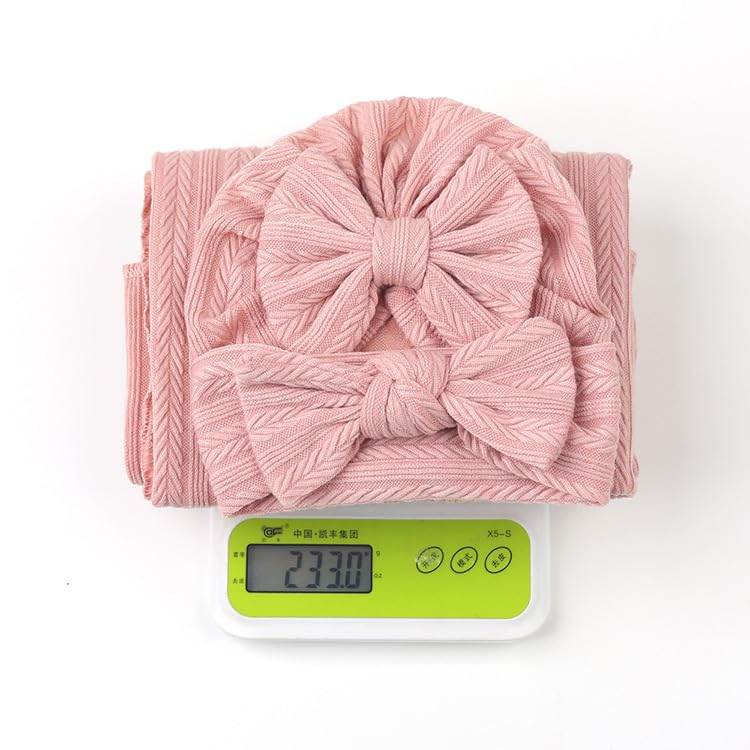 QandSweet second headband pink beige for versatile accessory during shoots