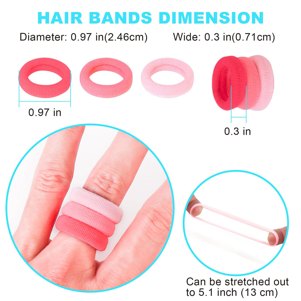 Qarwayoc cotton girls ponytail holders soft and breathable for daily wear