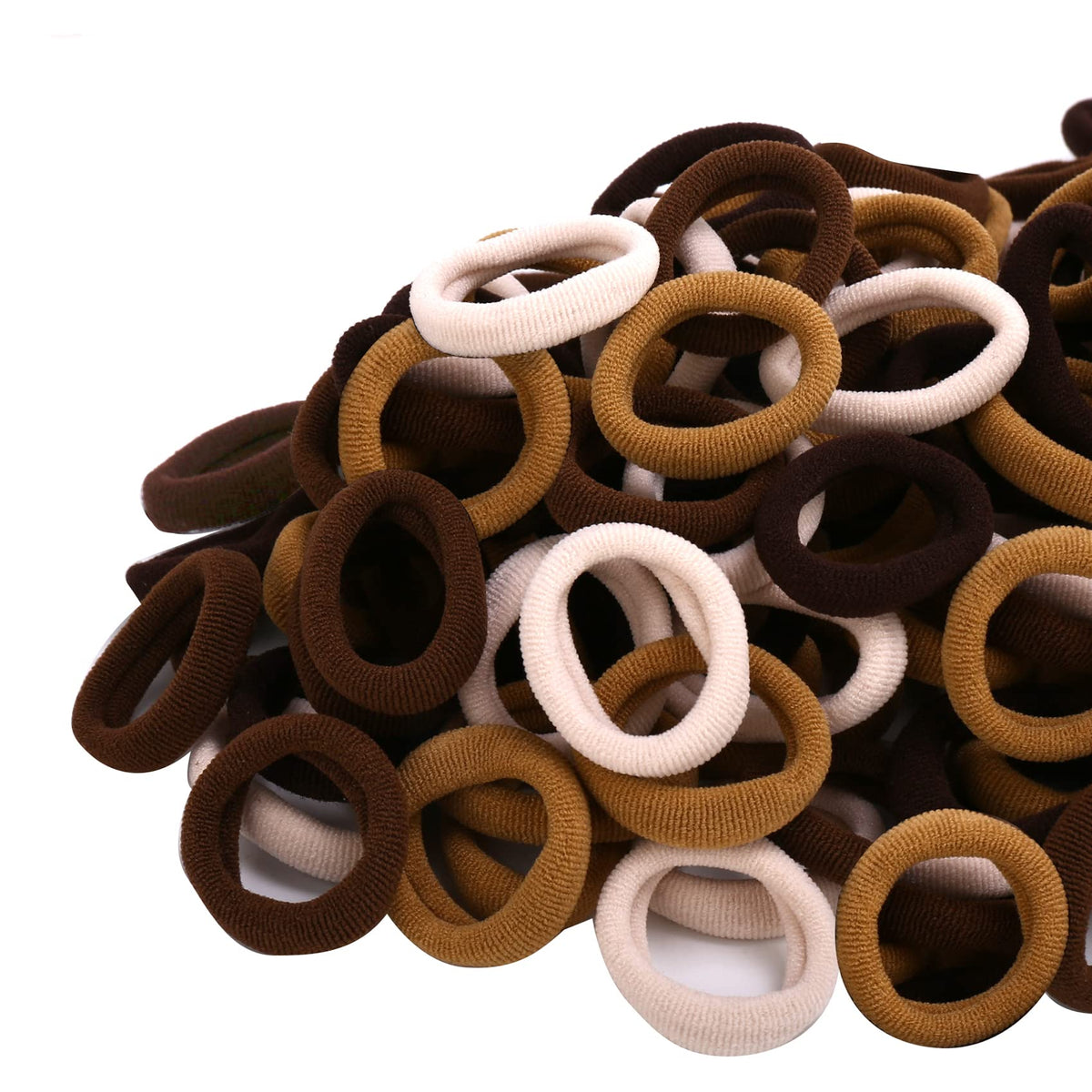 Qarwayoc blonde mini hair ties for gentle, secure ponytails.