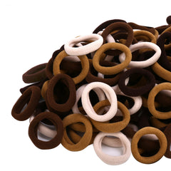 Qarwayoc blonde mini hair ties for gentle, secure ponytails.