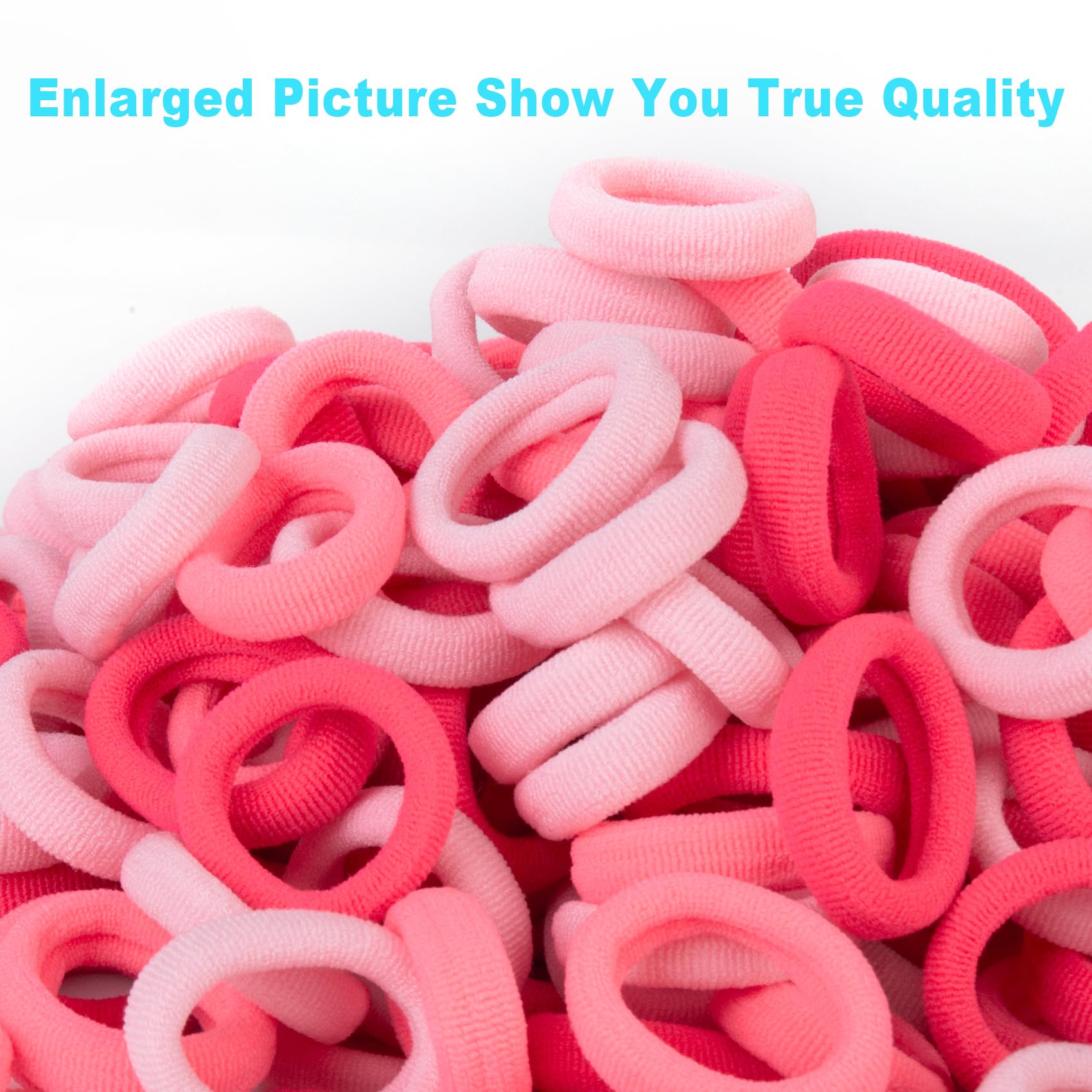 Qarwayoc seamless baby hair ties prevent damage while gentle on fine hair