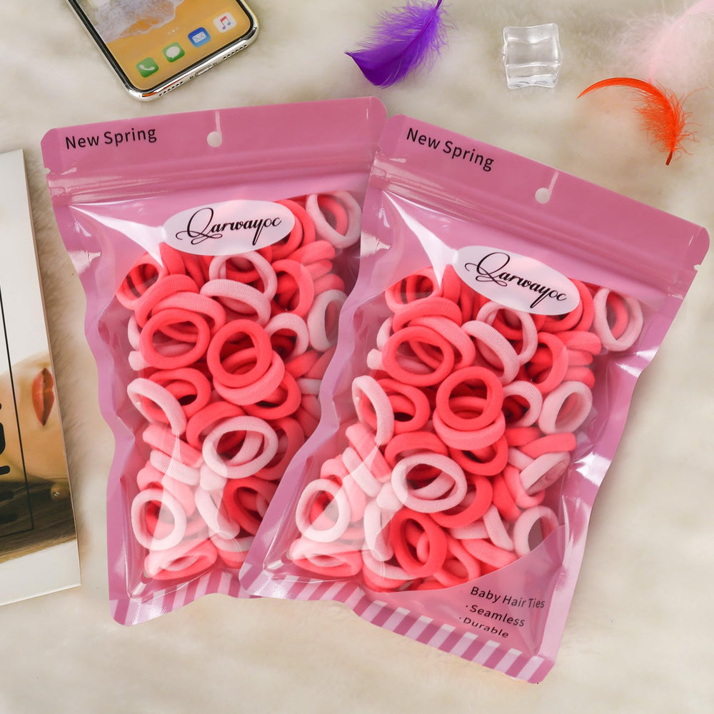 Qarwayoc three red shades hair ties offer versatile styling options