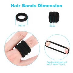 Child wearing a neat ponytail secured with Qarwayoc seamless elastic hair tie.