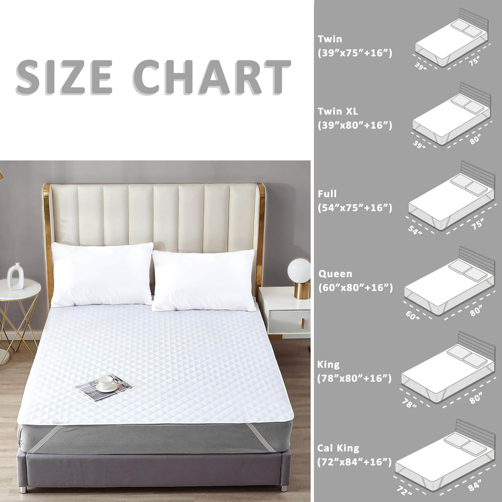 Great for guest beds and everyday protection.