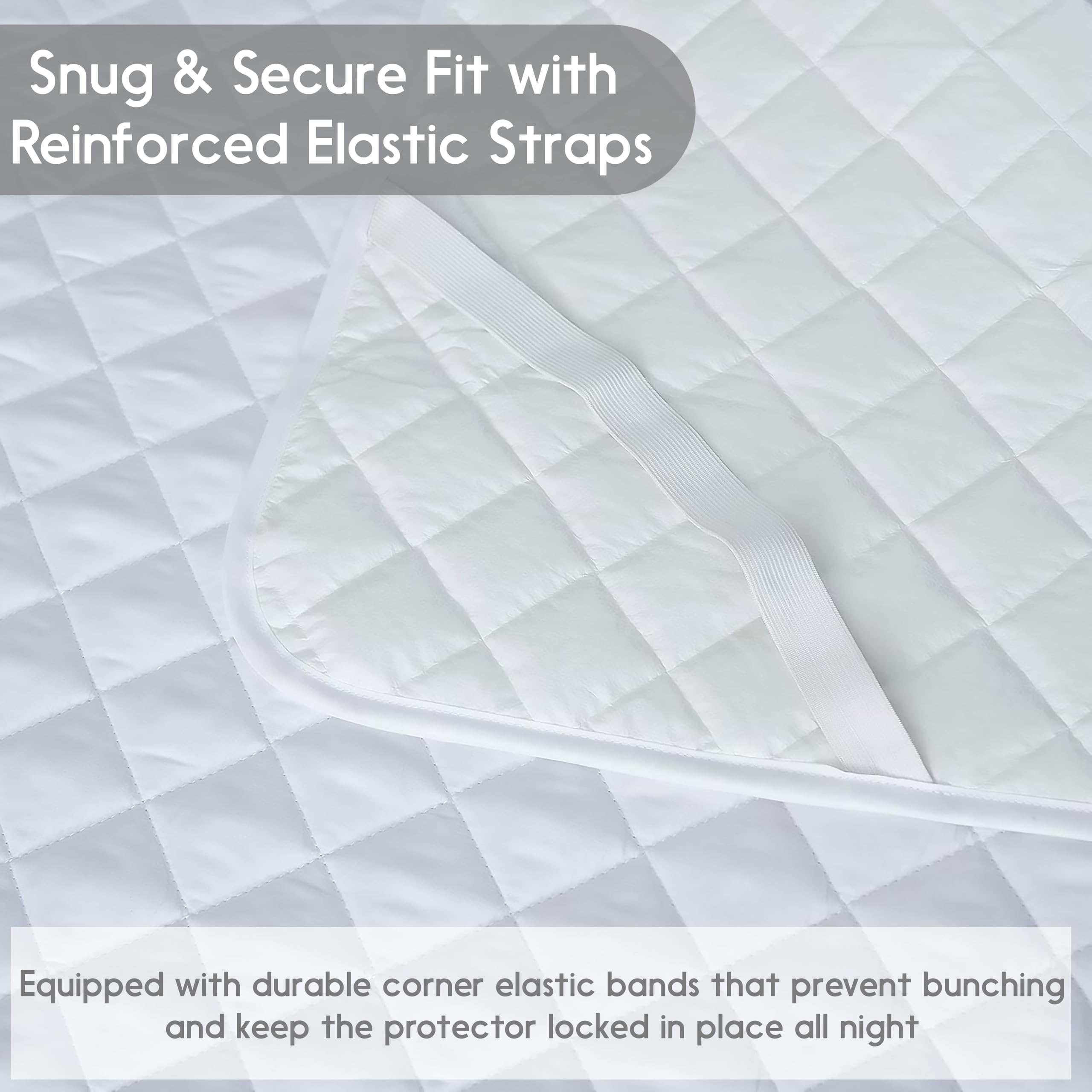Breathable fabric promotes airflow for cooler sleep.