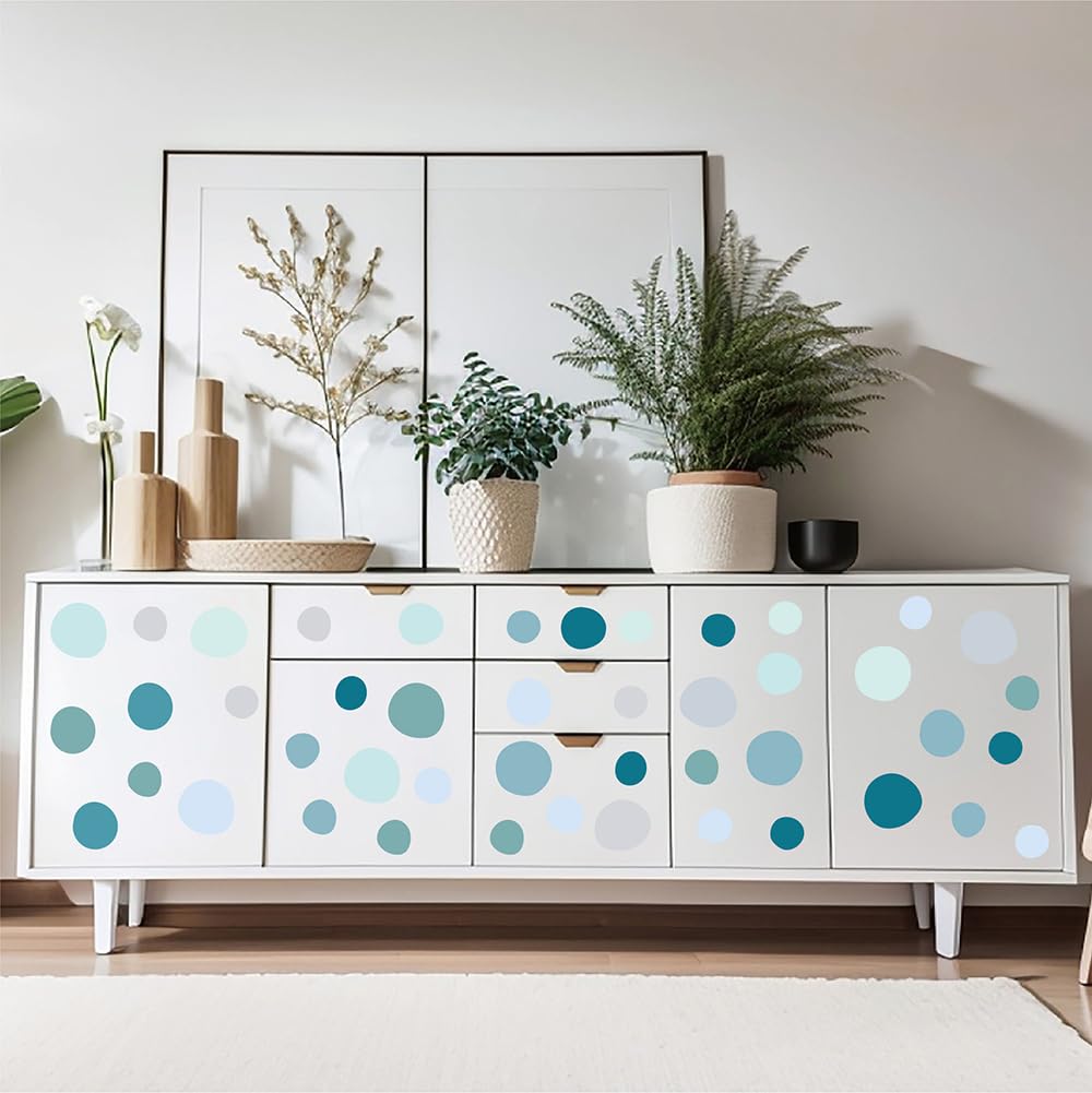 Qaxrocyn wall decals in cool blue and green tones to complement modern spaces.
