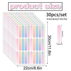 Qaxrocyn ombre sprinkle wall decals sheet 2 adds flowing color depth to playroom decor