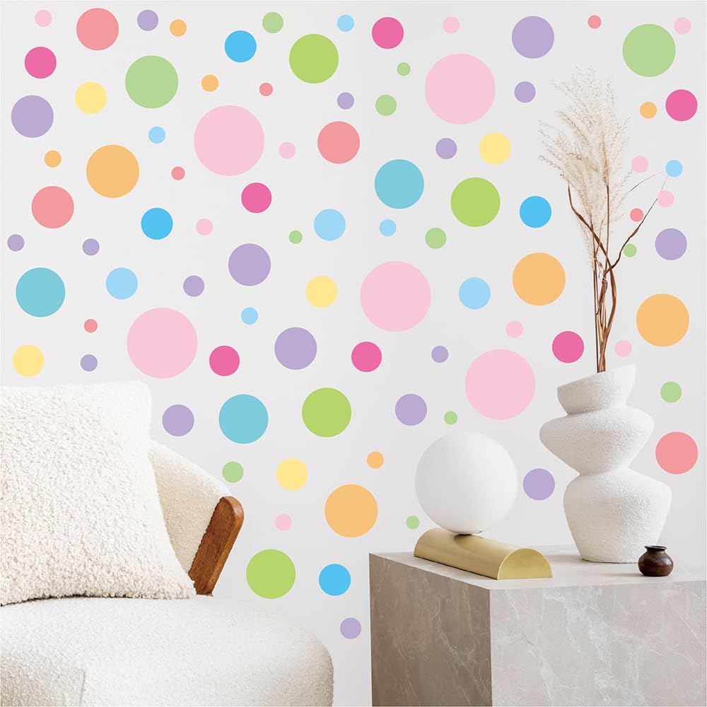 Qaxrocyn pastel dots on mirrors refresh surfaces without damage.