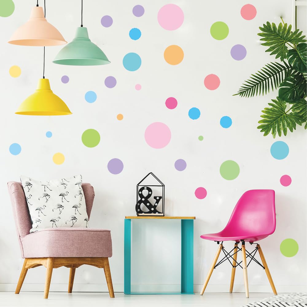 Qaxrocyn pastel dots on reading corners invite cozy vibes.