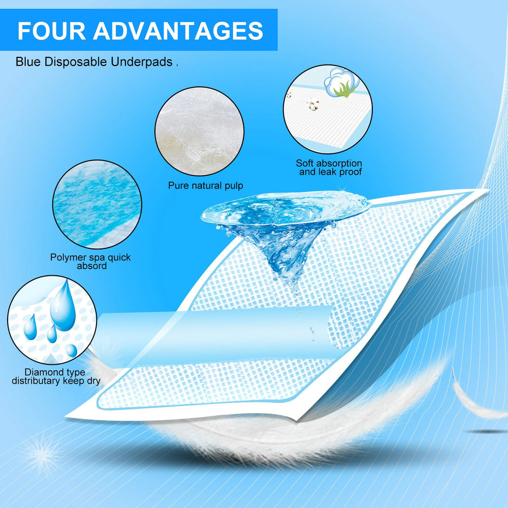 QDTTSRY baby disposable changing pad shows 100-count value for multiple uses