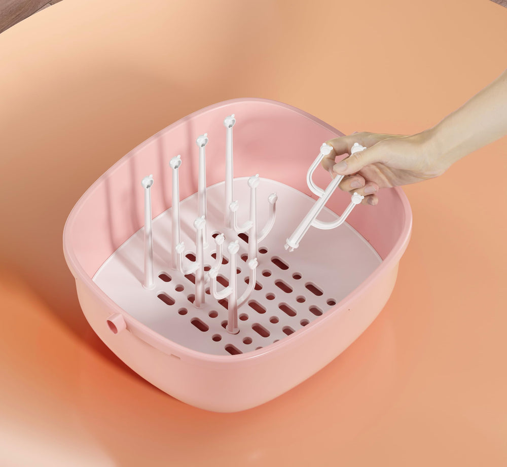 QDTTSRY bottom drainage tray design helps catch drips and simplify cleanup
