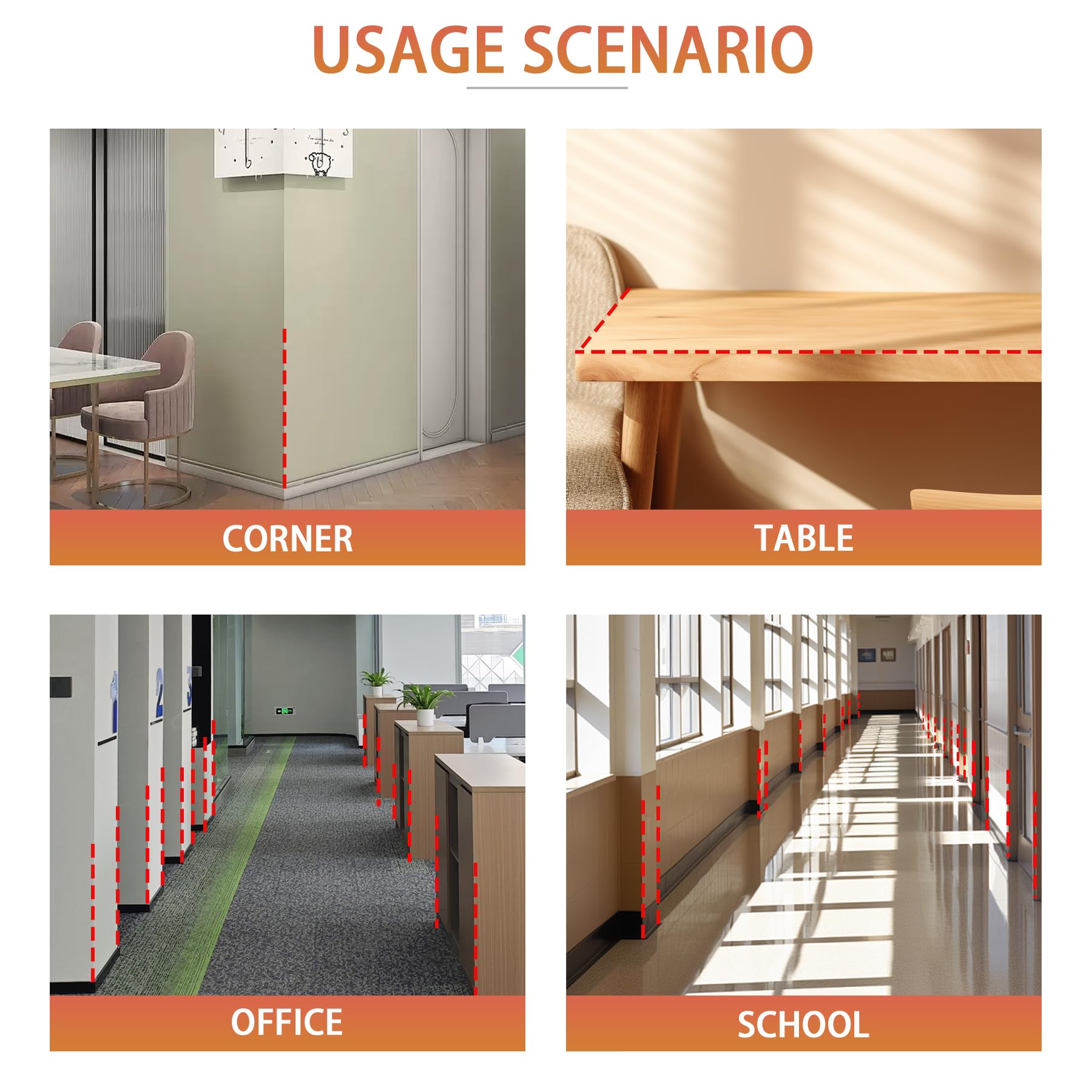 QDYMXUN clear durable wall protectors are waterproof and easy to wipe
