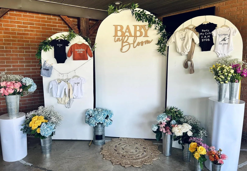 QENWWENG baby shower decor wood sign elevates nursery walls or backdrops.