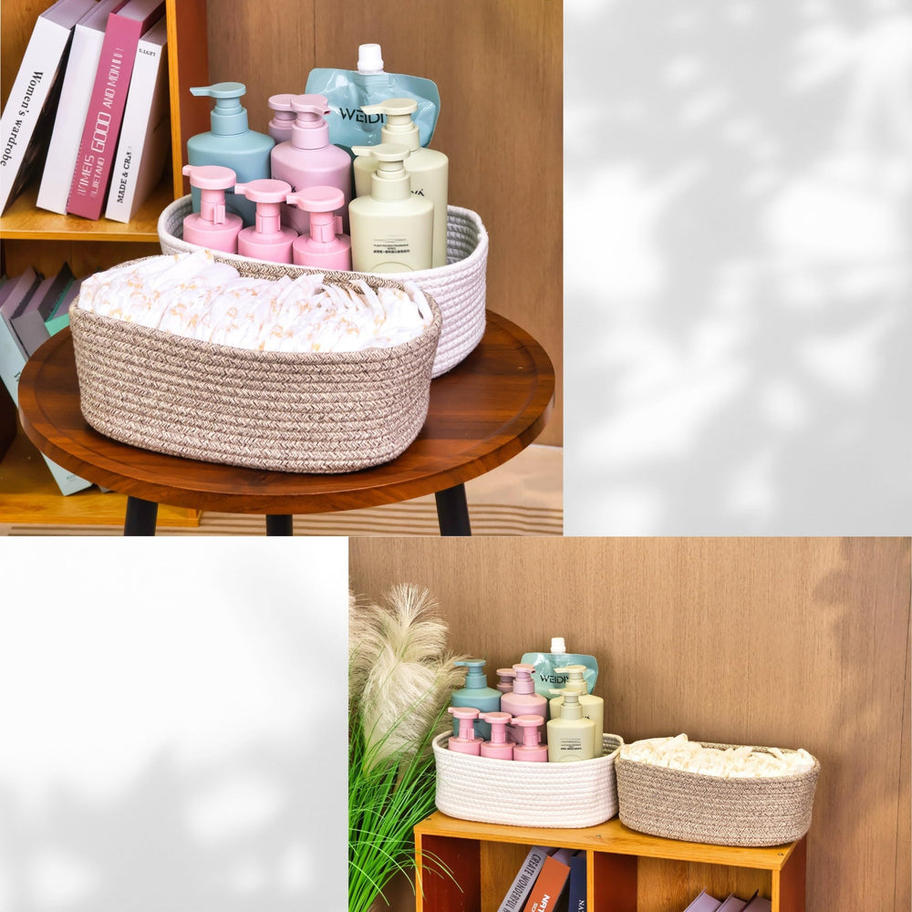 QFLQFL Decorative Storage Bin adds charm while organizing makeup and jewelry.