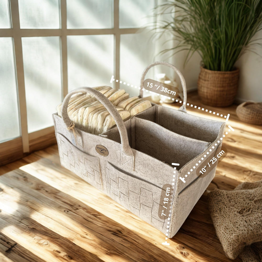 QGENUBA diaper-wipes-cream-storage caddy keeps essentials handy during changes