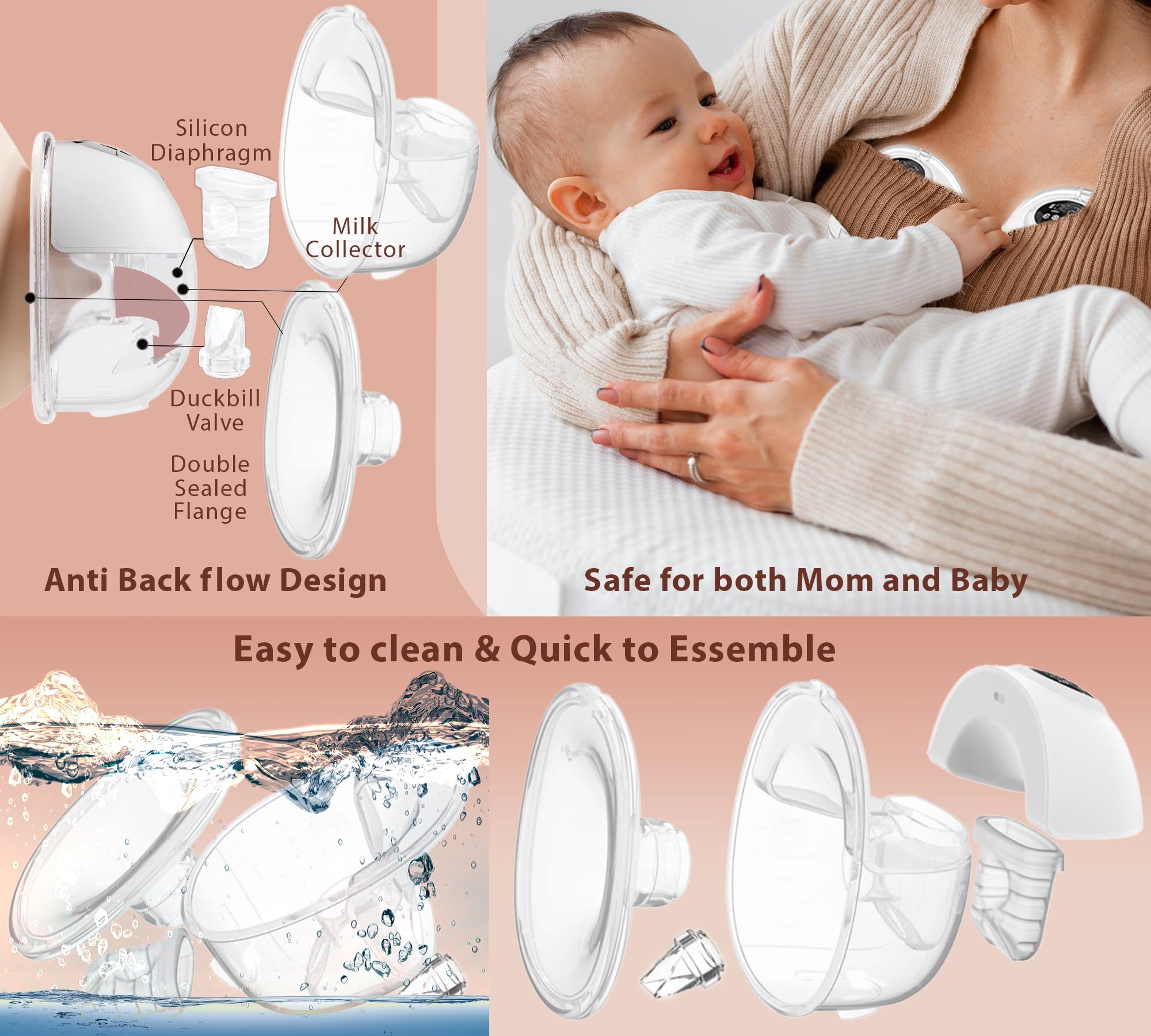QH Industries four modes twelve levels personalize comfort and milk flow
